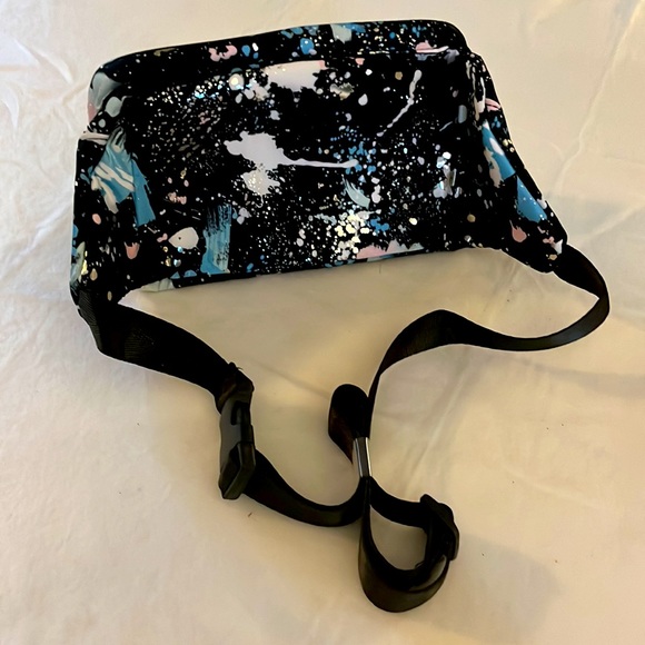 Justice Accessories Justice Black With Paint Splatter Print Fanny Pack Nwt Poshmark
